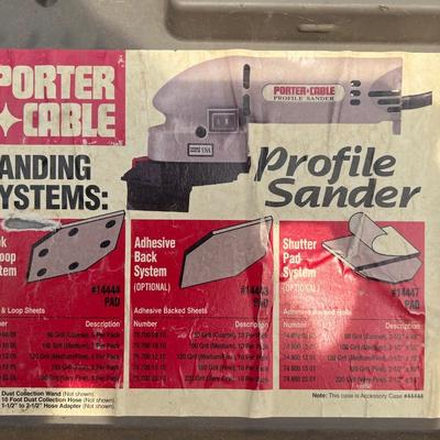 PORTER CABLE Profile Sander & SKIL Belt Sander