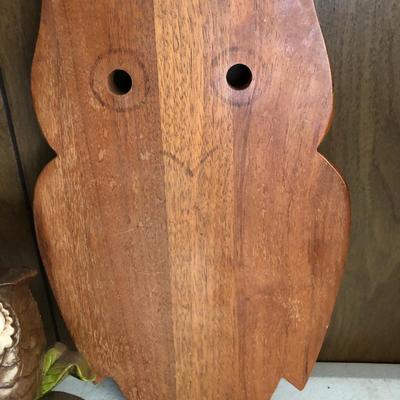 MCM Owl Clock & Wooden Owl ðŸ¦‰
