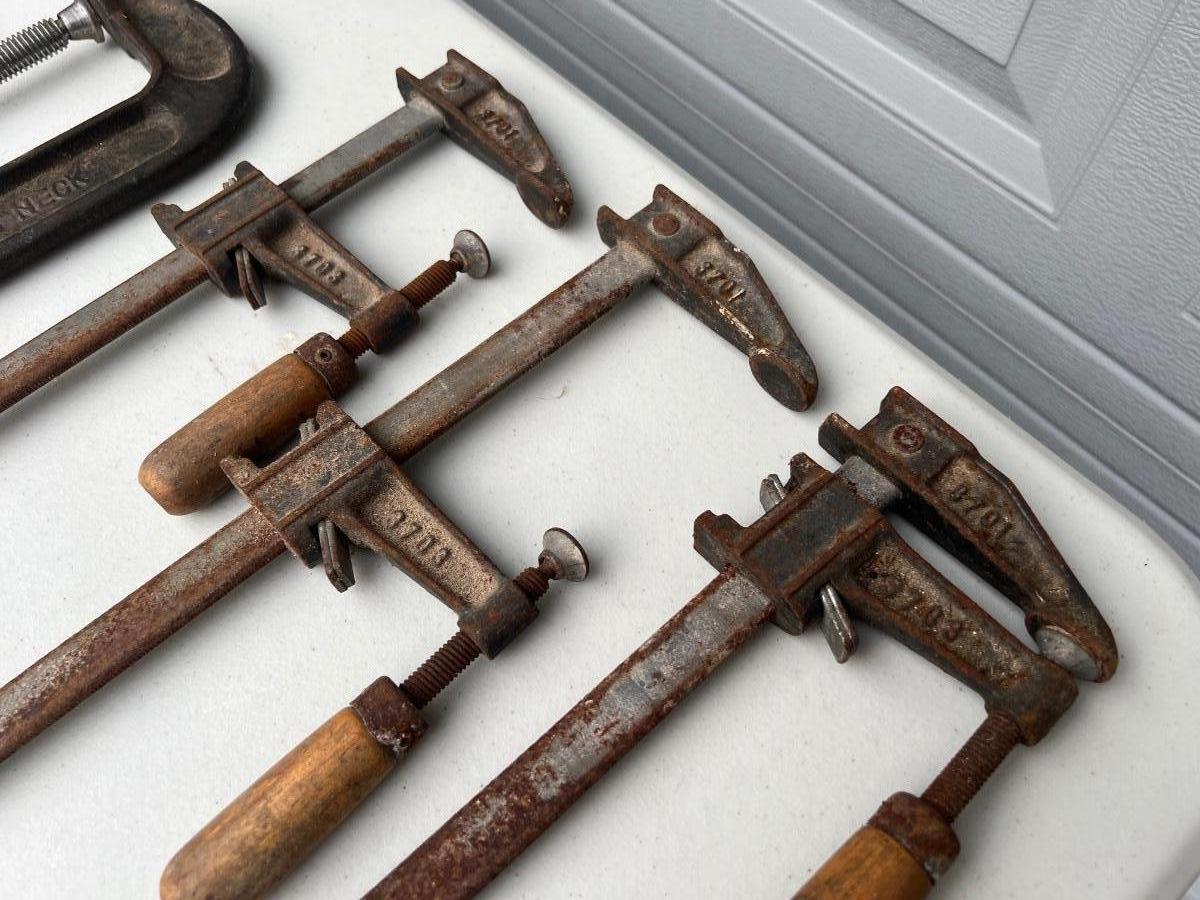 Vintage Bar Clamps And C Clamps