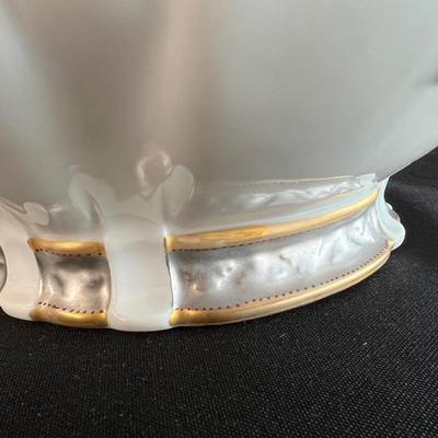 Gorgeous Haviland Tureen in Gold and Soft Silver