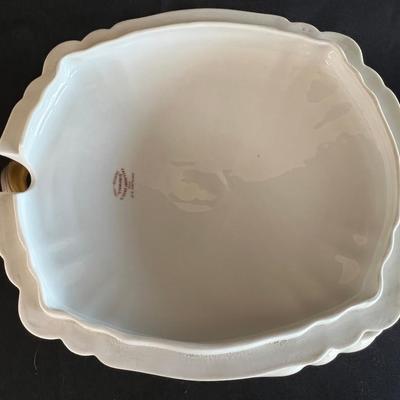 Gorgeous Haviland Tureen in Gold and Soft Silver