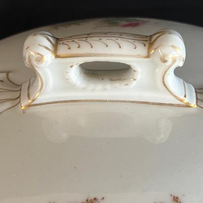Haviland Limoges "Moss Rose" Tureen Lovely Floral Pattern 3 pcs