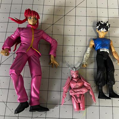 3 JAPANESE Anime Figures 