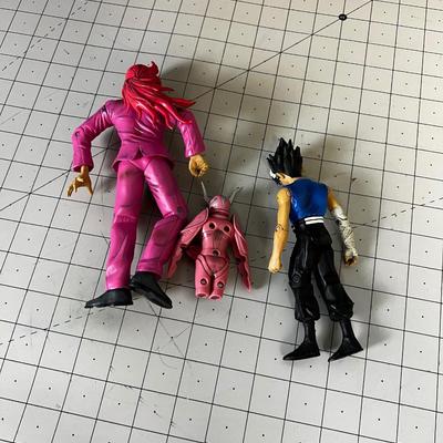 3 JAPANESE Anime Figures 