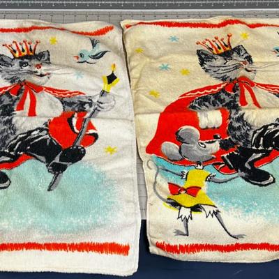 2 Children's Towel Kitty King! 