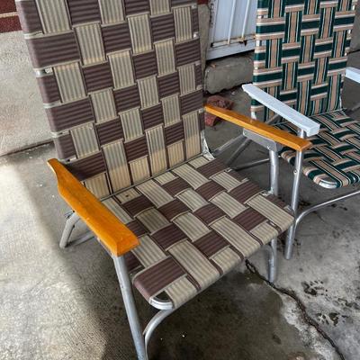 Vintage Folding Aluminum Chairs