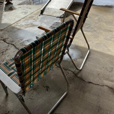 Vintage Folding Aluminum Chairs