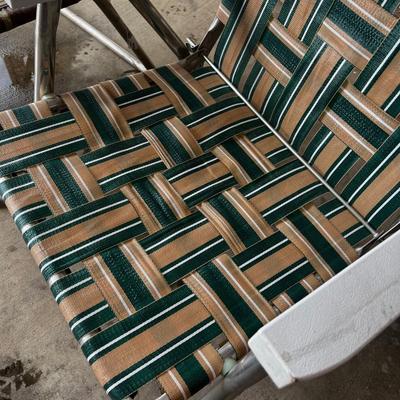 Vintage Folding Aluminum Chairs