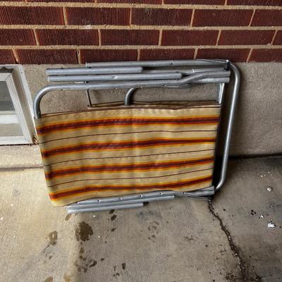 Folding Chaise Lounge 1950's
