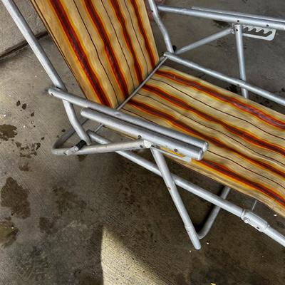 Folding Chaise Lounge 1950's