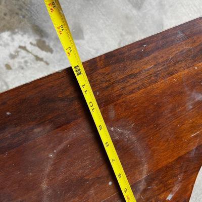 Walnut Half Round Table 