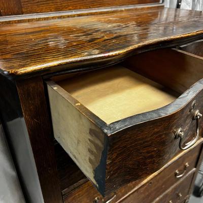 Antique Oak Dresser w/Mirror