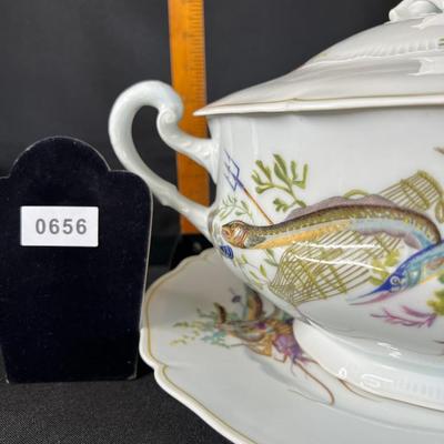 Haviland Limoges France Calanque Fish Lobster Tureen