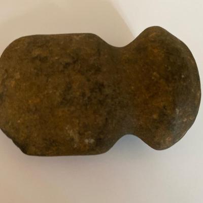 Indian Artifact Grooved Axe Tool