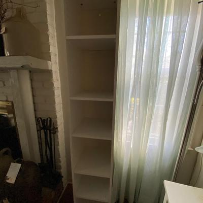 Narrow Book Shelf, Floor Lamp Lot