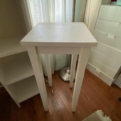 Narrow Book Shelf, Floor Lamp Lot