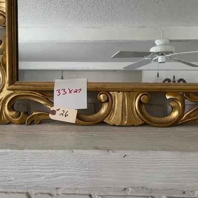 Gold Framed Composite Mirror