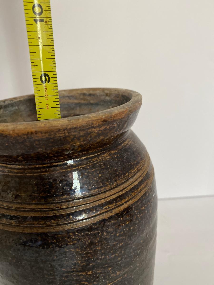 Alkaline Glaze Pottery Canning Jar