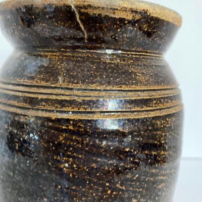 Alkaline Glaze Pottery Canning Jar
