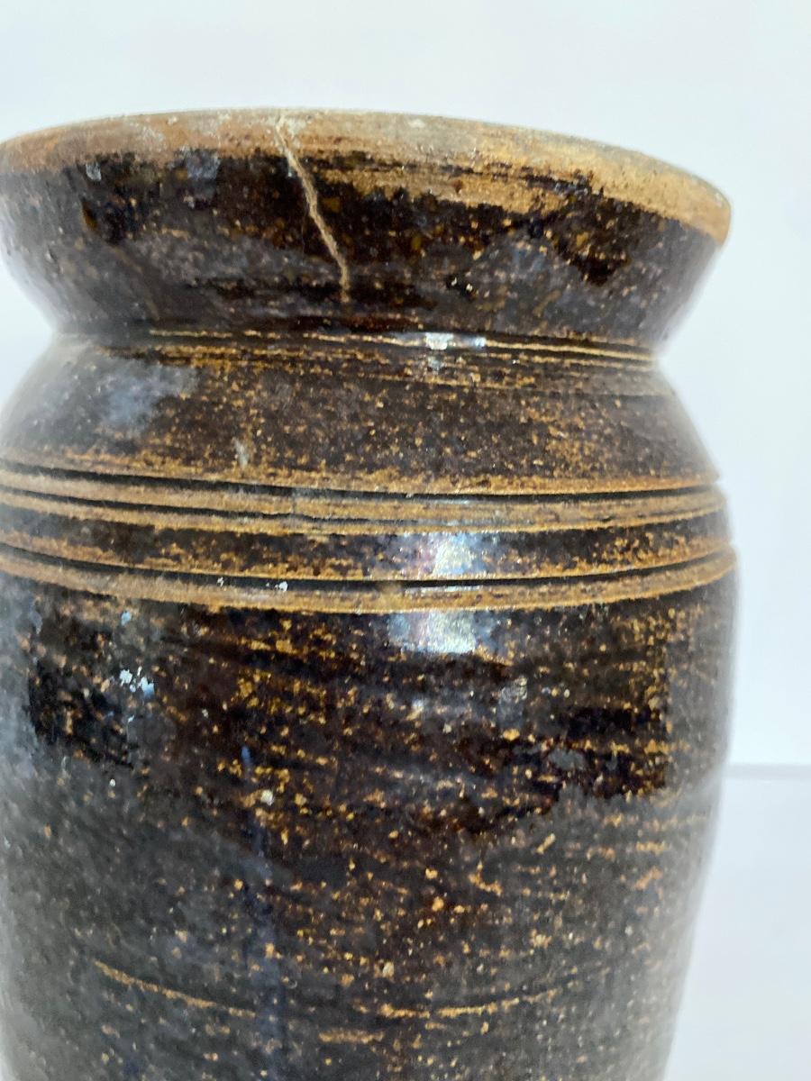 Alkaline Glaze Pottery Canning Jar
