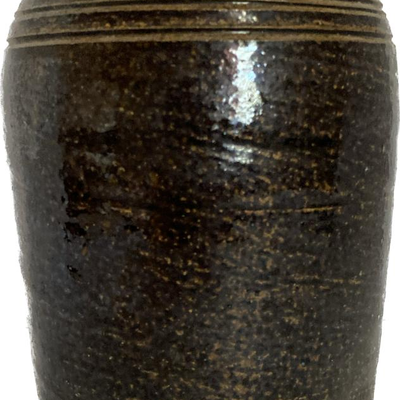 Alkaline Glaze Pottery Canning Jar