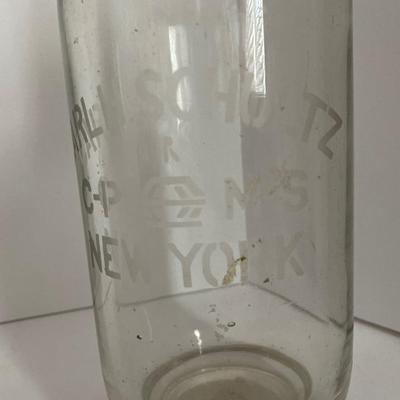 Collectible Bottle NY Earl H. Schultz