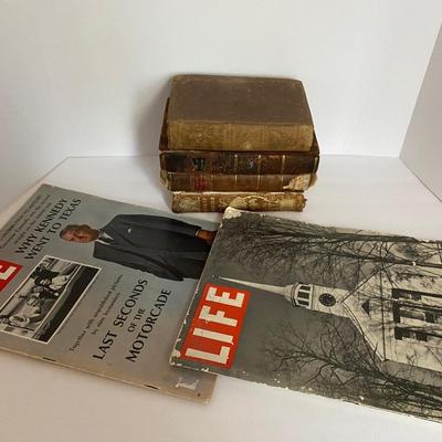 Vintage Magazine and Antique Book Lot