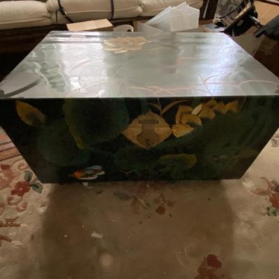 Enamelled Wood Box Coffee Table