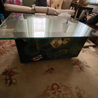 Enamelled Wood Box Coffee Table