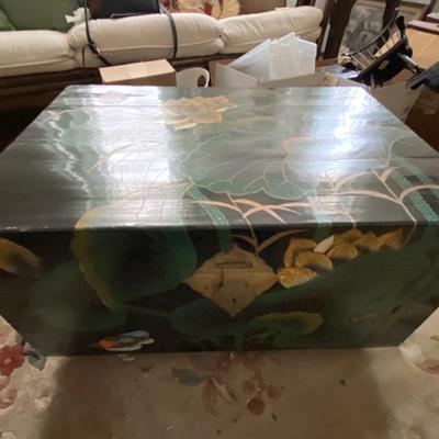 Enamelled Wood Box Coffee Table