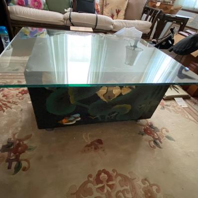 Enamelled Wood Box Coffee Table