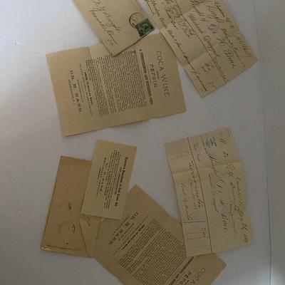 Antique SC Coca Wine Advertising Lot