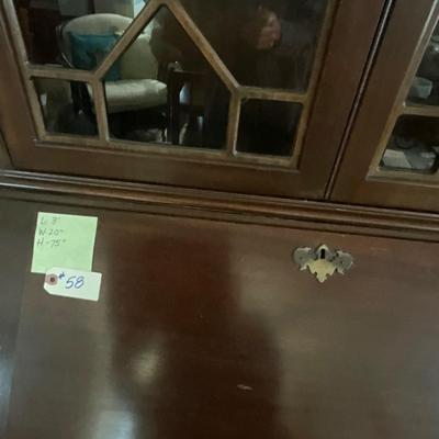 Drop Front Vintage Secretary Desk