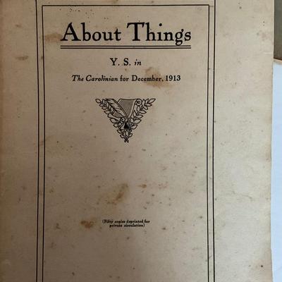 Antique SC Publication Lot