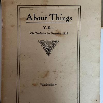 Antique SC Publication Lot