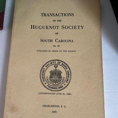 Huguenot Society of SC Book Lot