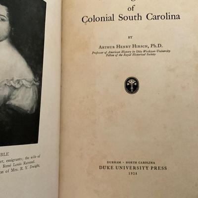 Huguenot Society of SC Book Lot