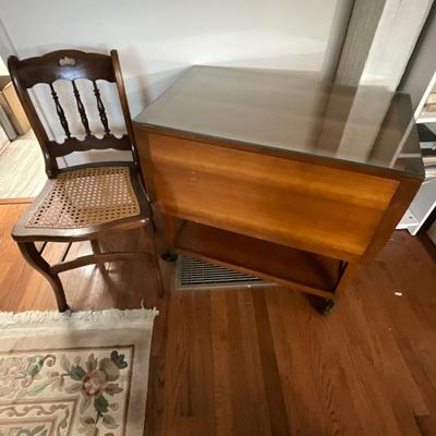 Drop Leaf Tea Cart Lot