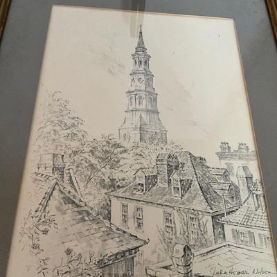 Framed Art Lot Point Pleasant & St. Michaels Church