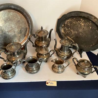 Silver Tea Set Lot