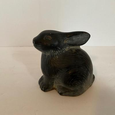 Cast Iron Bunny Statue