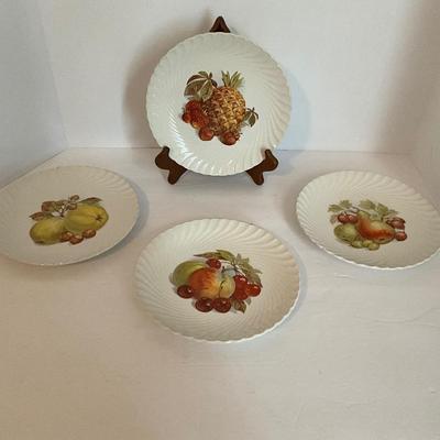 Iron Stone Fruit Decorated Plate Set
