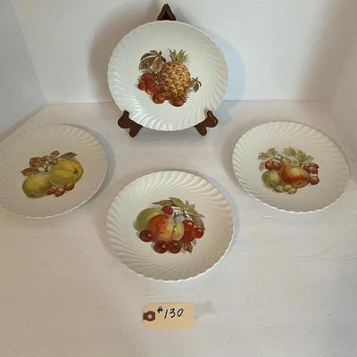 Iron Stone Fruit Decorated Plate Set