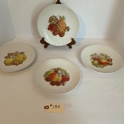Iron Stone Fruit Decorated Plate Set