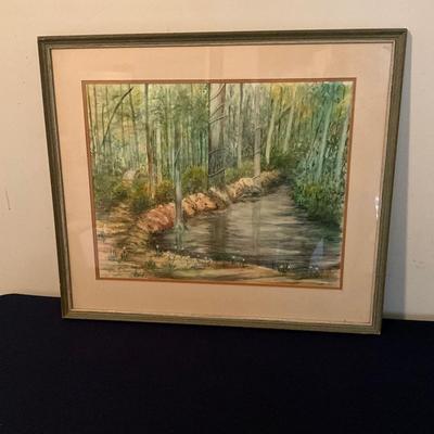 Cypress Garden Water Color Painting By Marjorie Peale