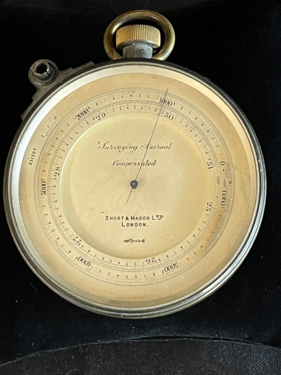 Short and Mason Surveying Aneroid Barometer Device London