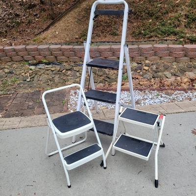 Two Step Stools and a Step Ladder (G-DW)