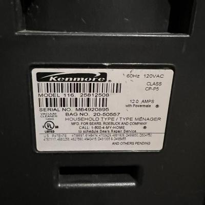 Kenmore canister vacuum cleaner
