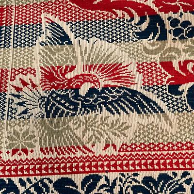 Phenominal Antique 19th C Double Jacquard Coverlet w Eagles