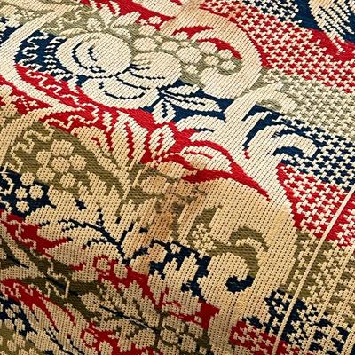 Phenominal Antique 19th C Double Jacquard Coverlet w Eagles